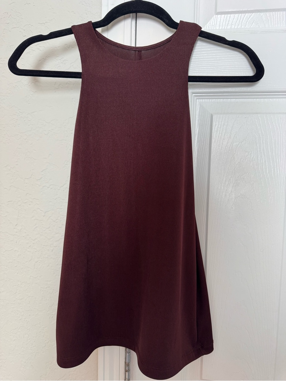 a new day Ribbed Tank Top in Burgundy